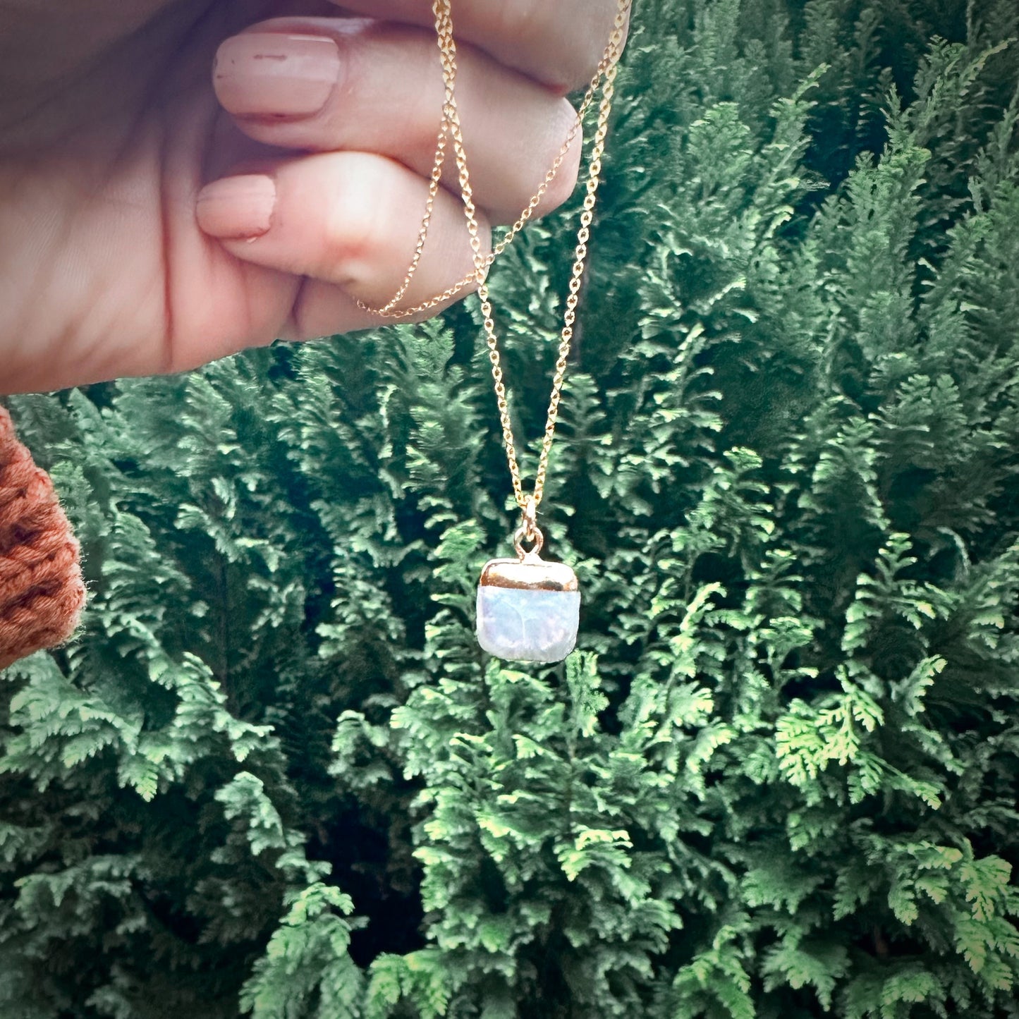 Square Pearl Necklace