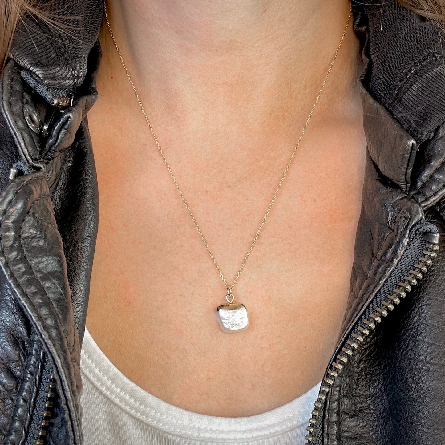 Square Pearl Necklace