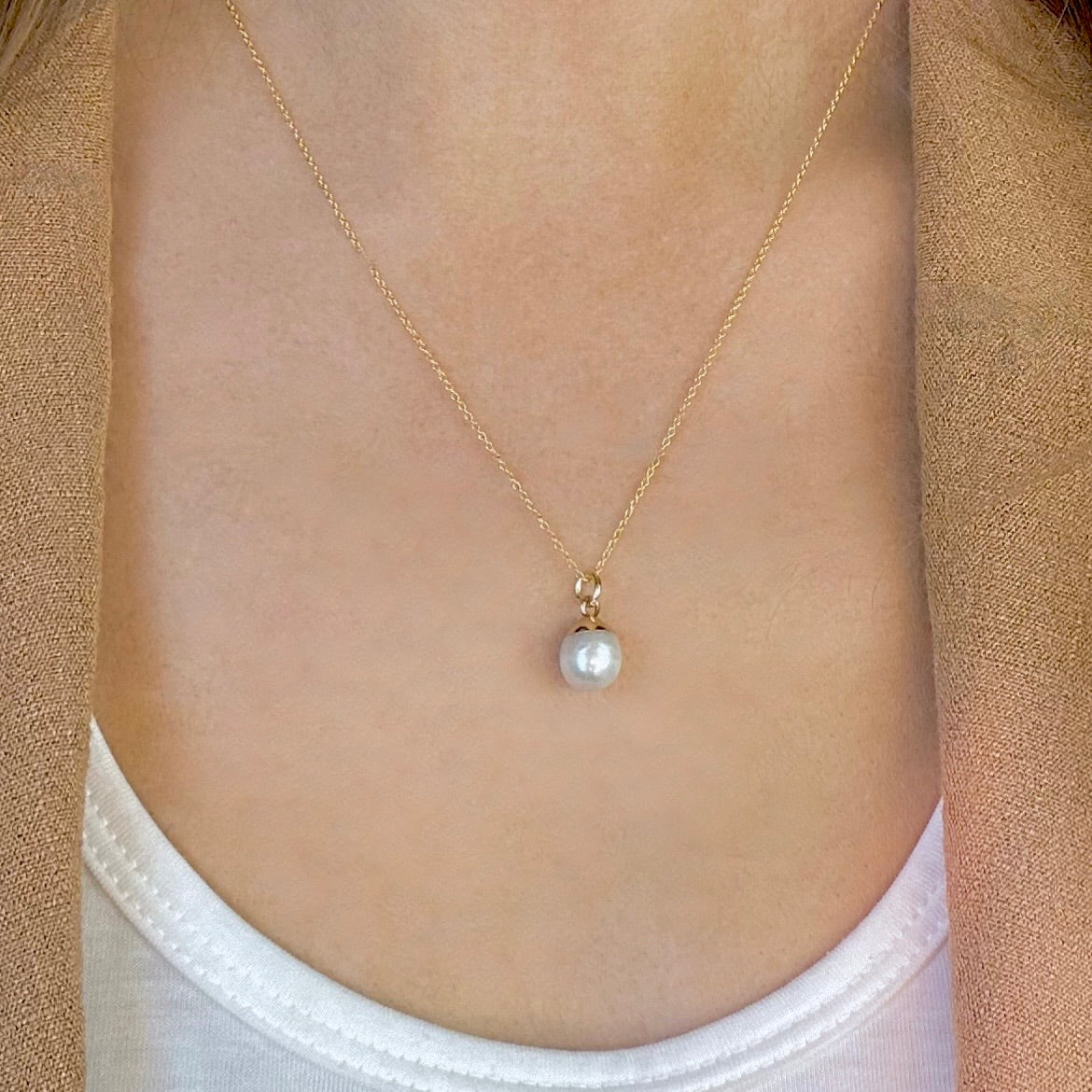 Round Pearl Pendant GIFT Boxed
