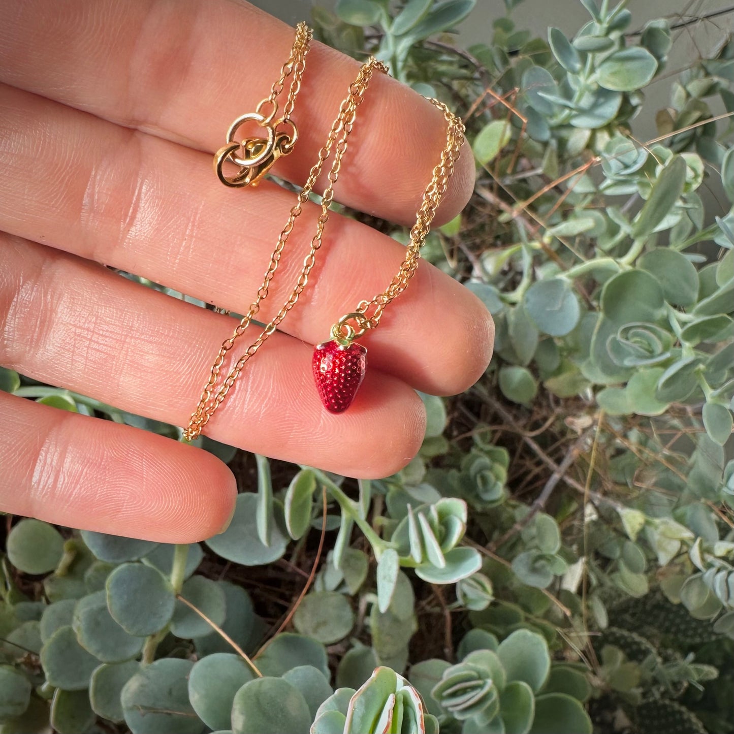 Strawberry Necklace GIFT Boxed