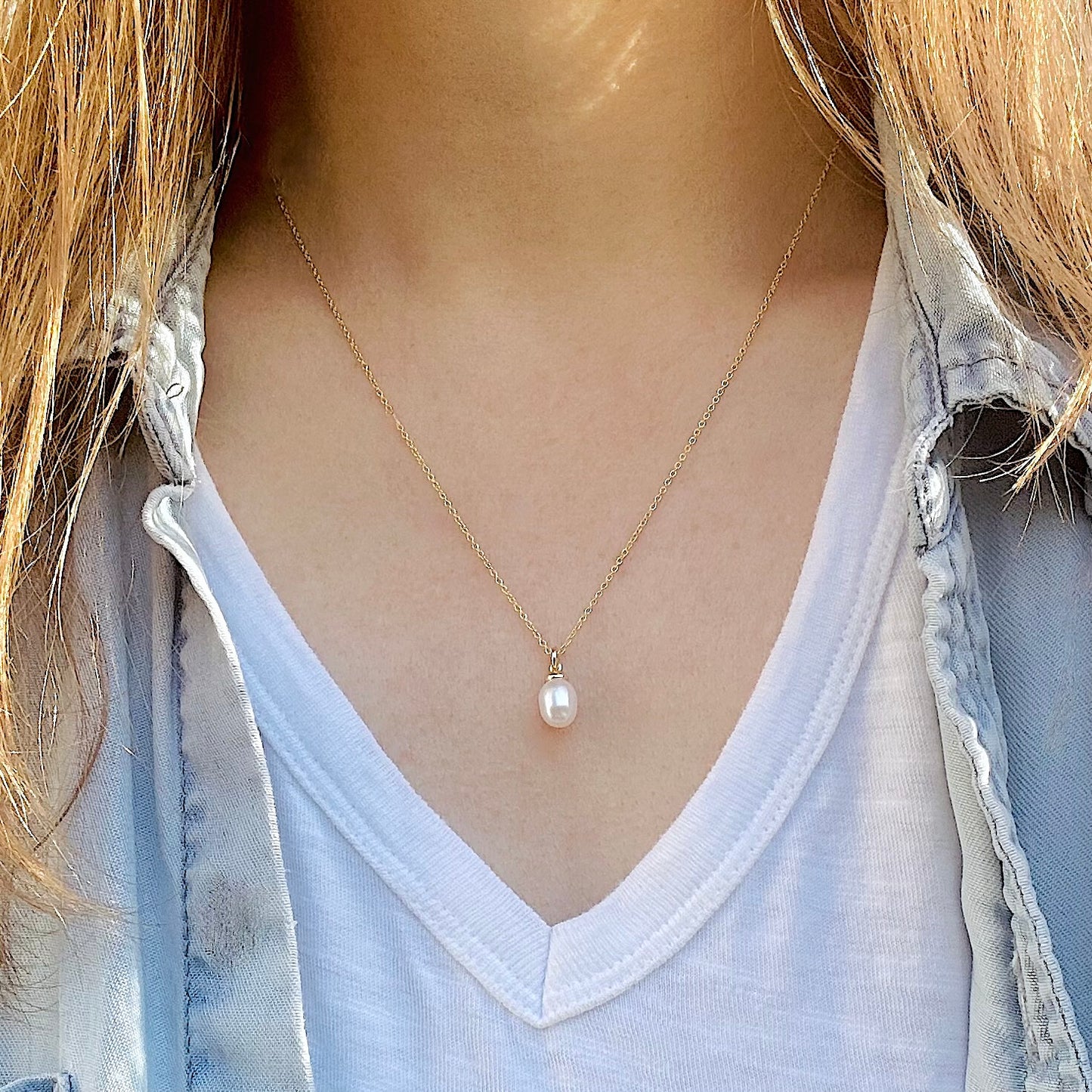 Oval Pearl Necklace
