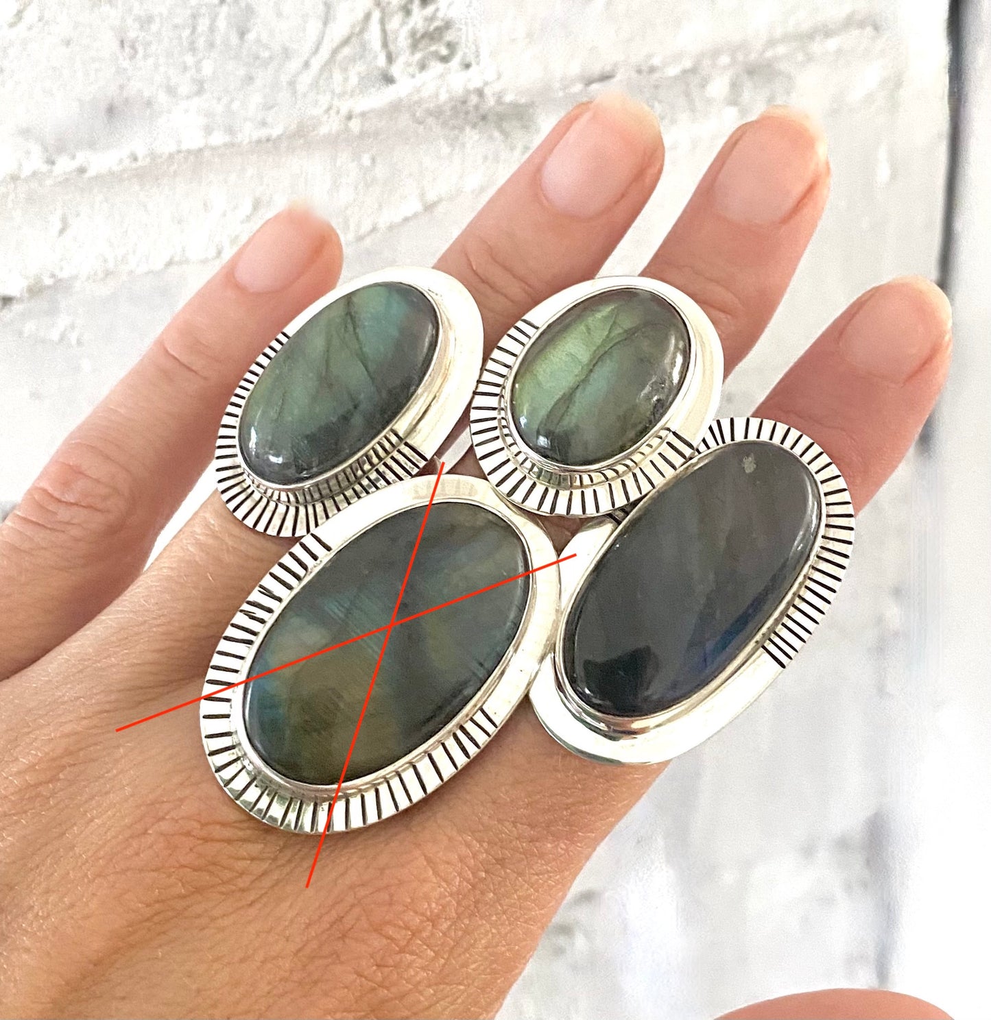 Large Labradorite Rings