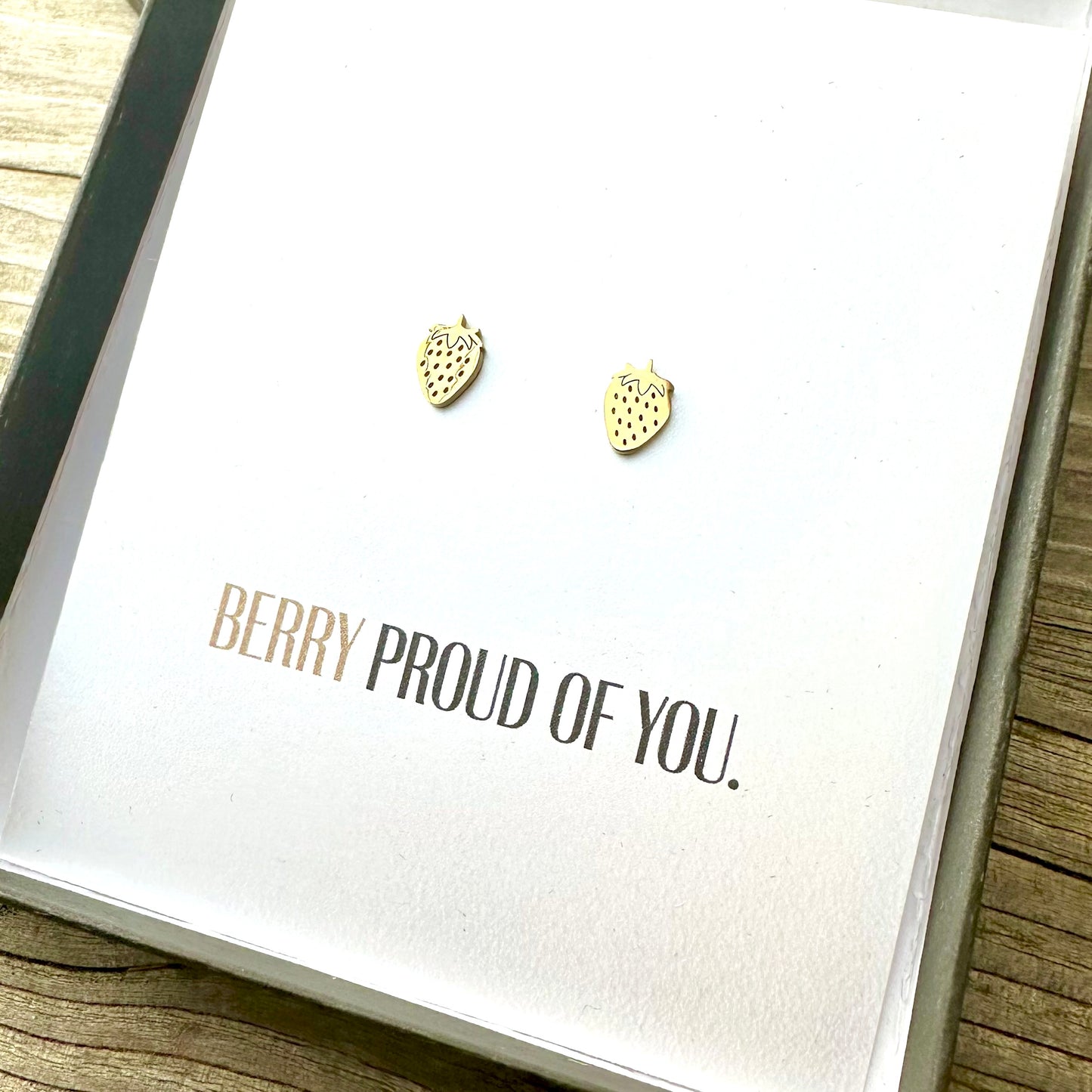 Strawberry Studs GIFT Boxed