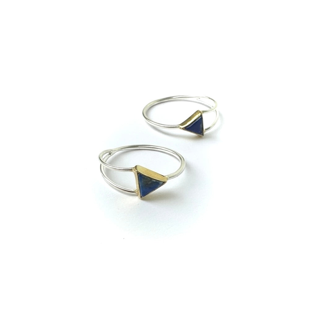 Triangle Lapis Lazuli Ring