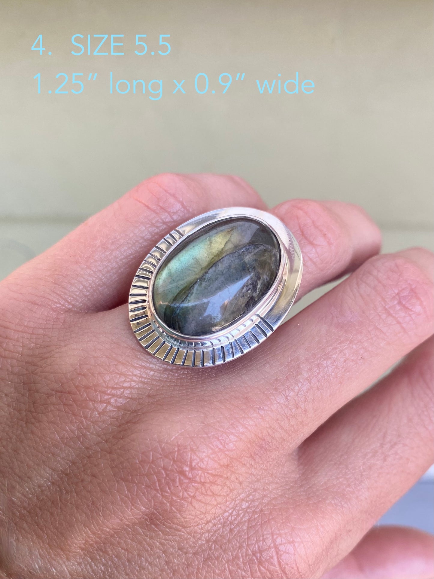Large Labradorite Rings