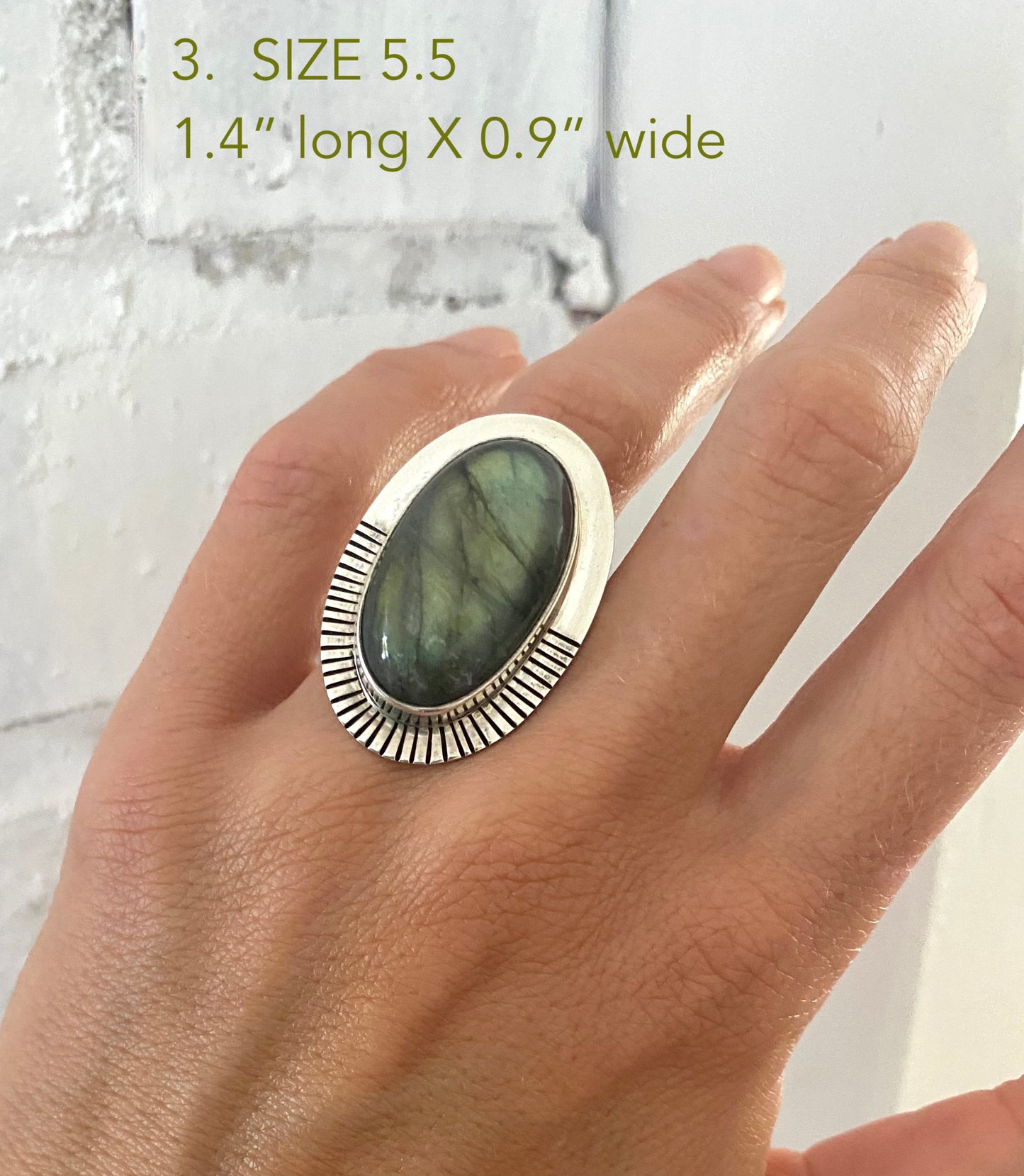 Large Labradorite Rings