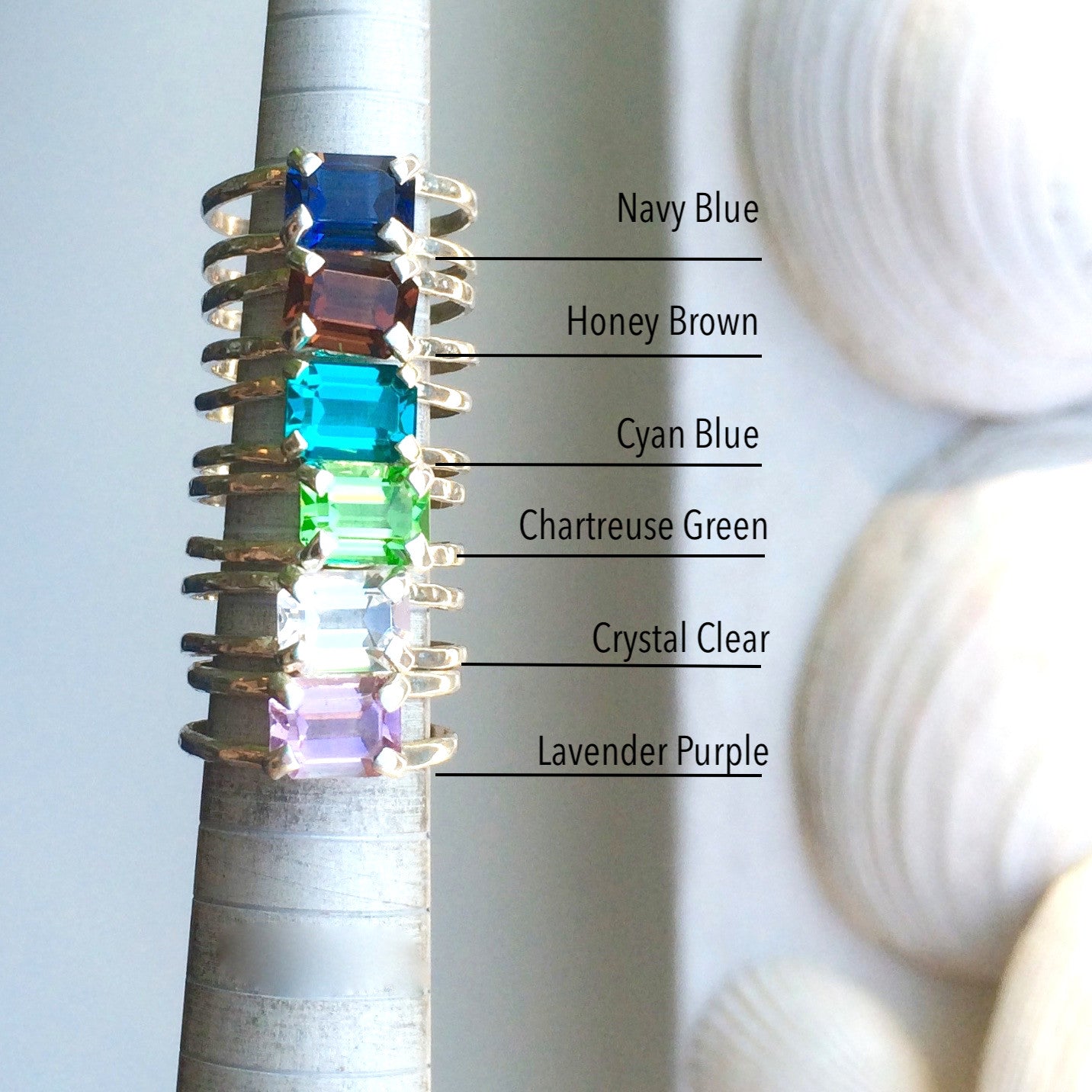 Swarovski Crystal Double Band Ring