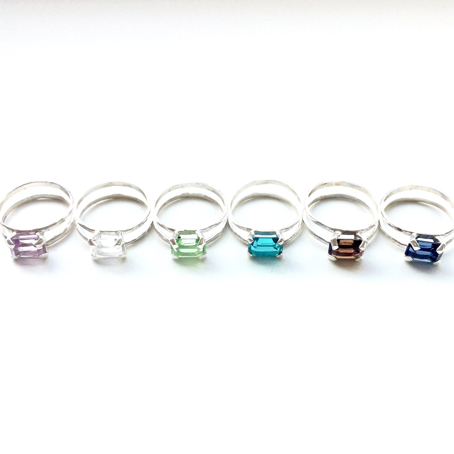 Swarovski Crystal Double Band Ring