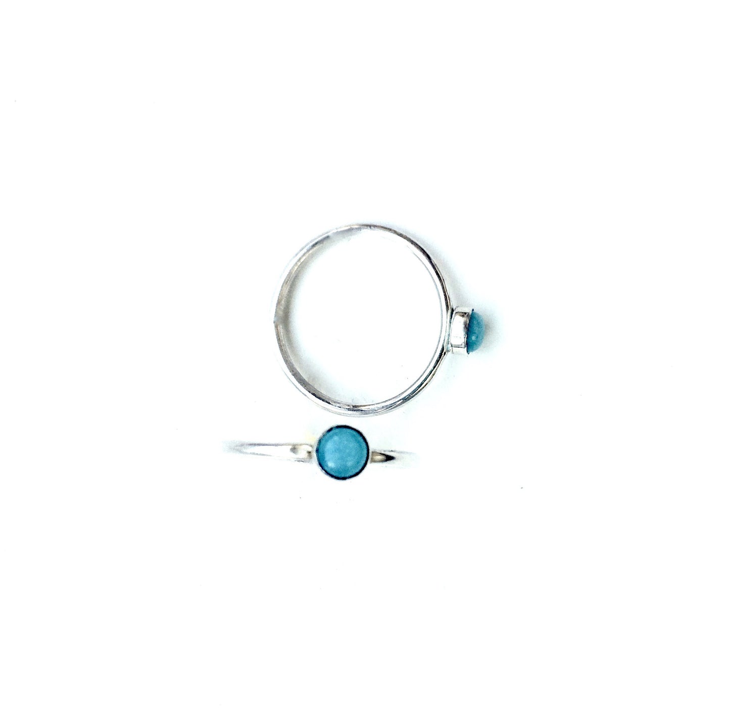 Tiny Amazonite Stacking Ring