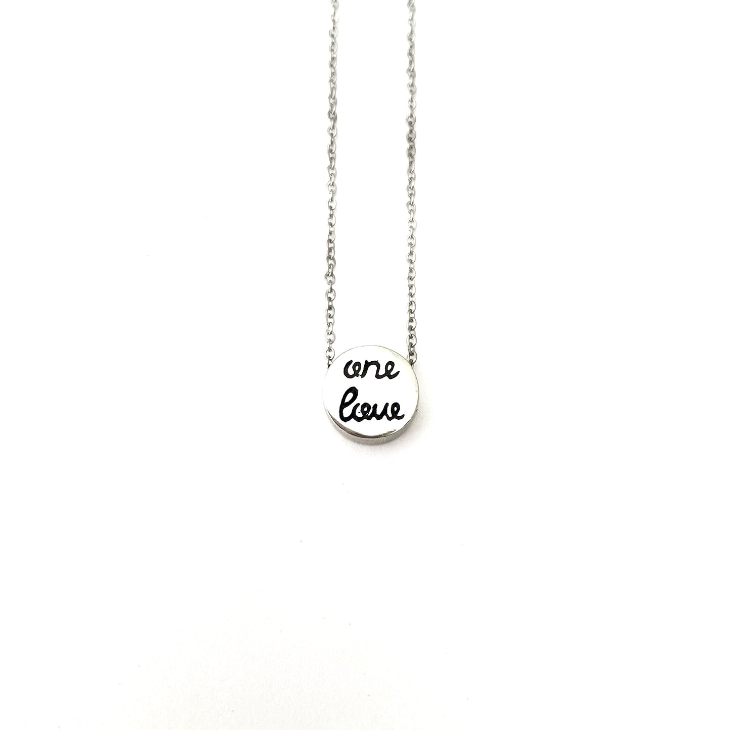 Gift Box "One Love" Tiny Circle Necklace