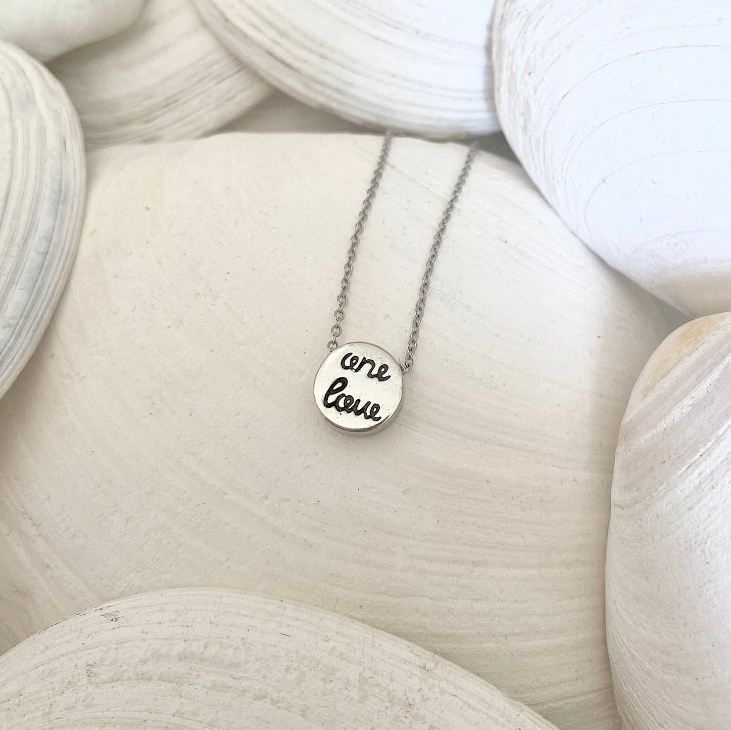 Gift Box "One Love" Tiny Circle Necklace