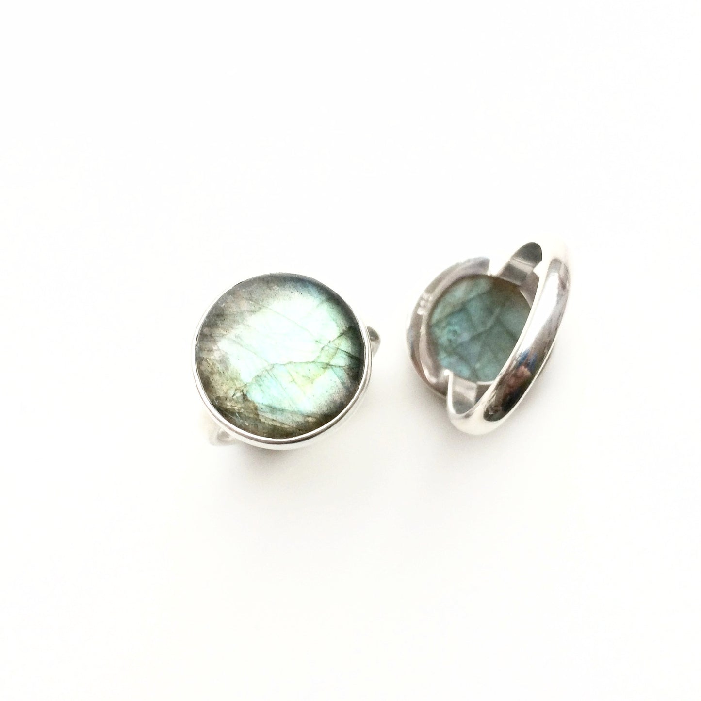 Round Labradorite Rings