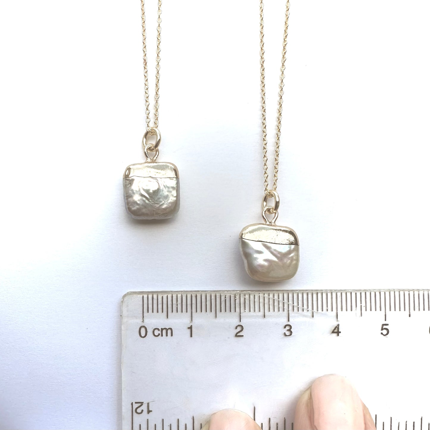 Square Pearl Necklace