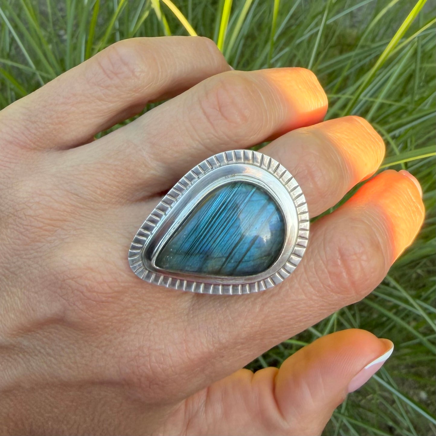 Large Tear Drop Labradorite