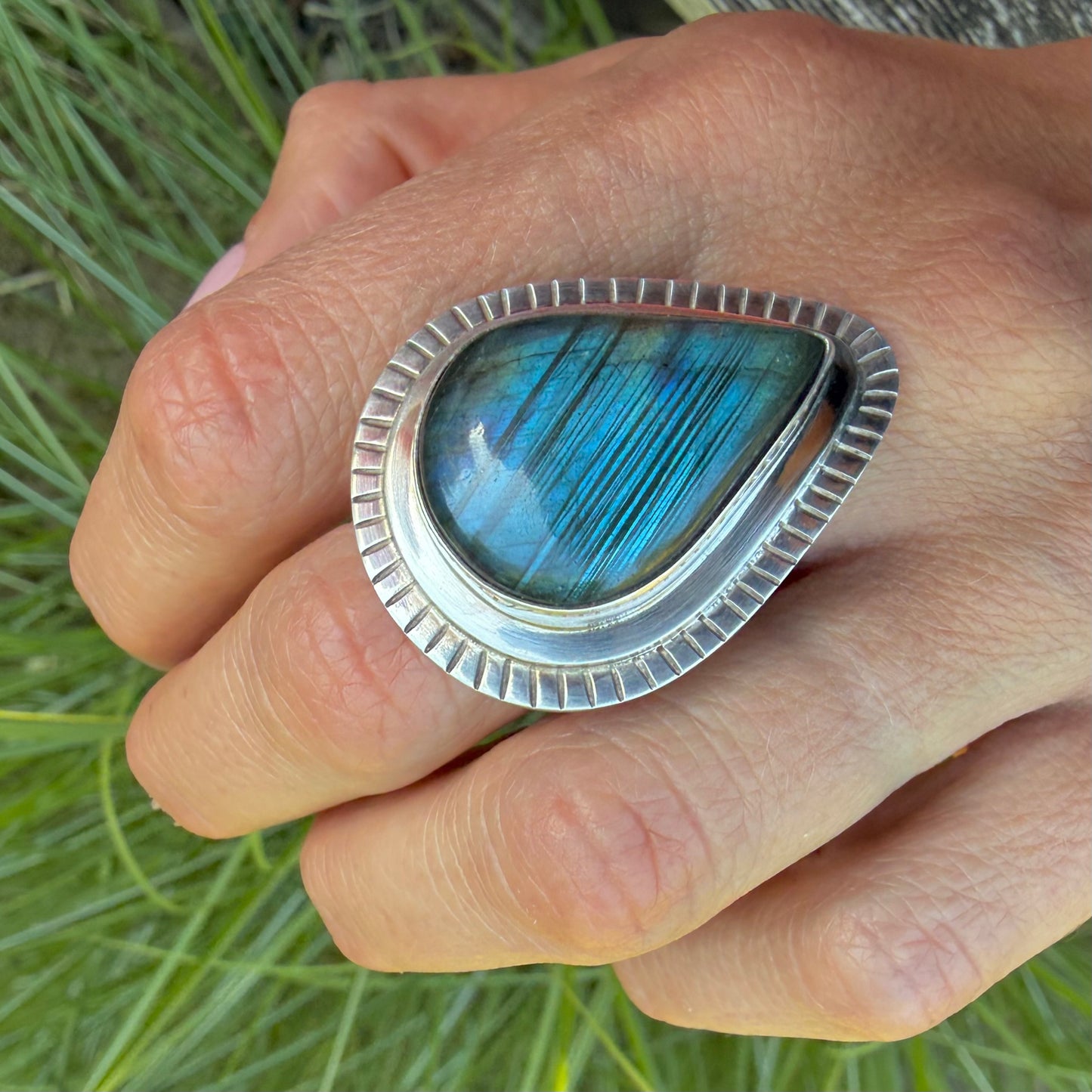 Large Tear Drop Labradorite