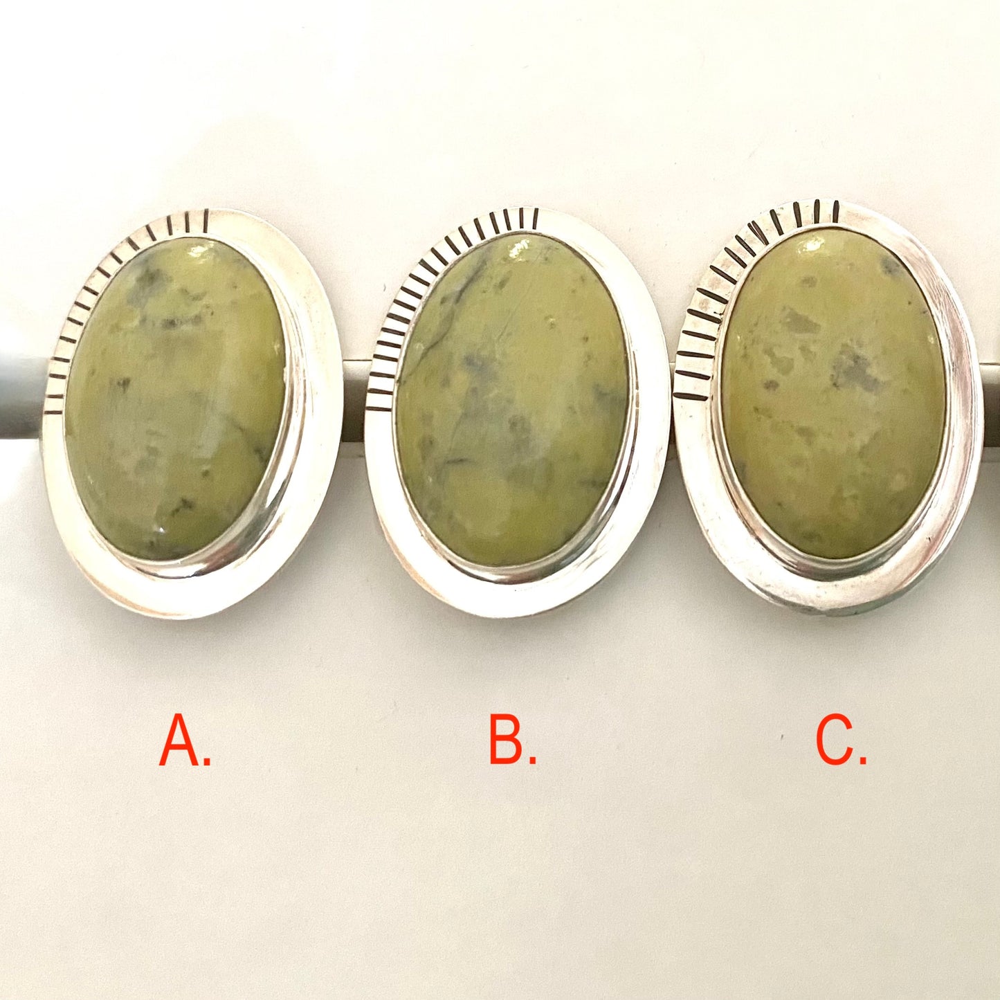 Large Grossular Green Garnet Sterling Silver Statement Ring