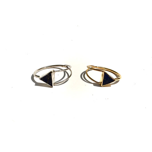 Triangle Onyx Ring