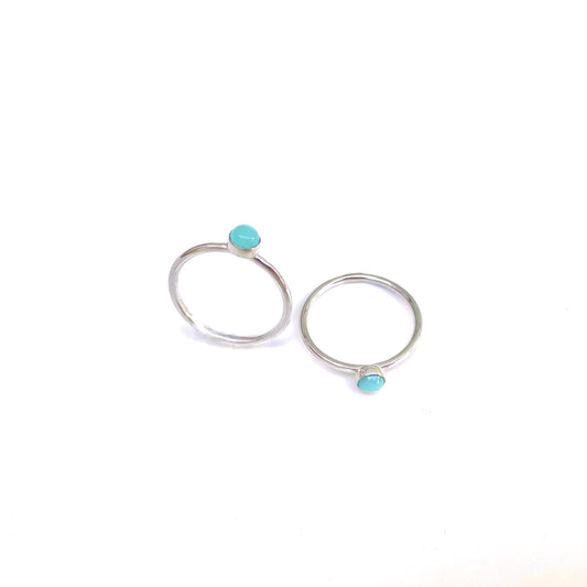 Tiny Amazonite Stacking Ring